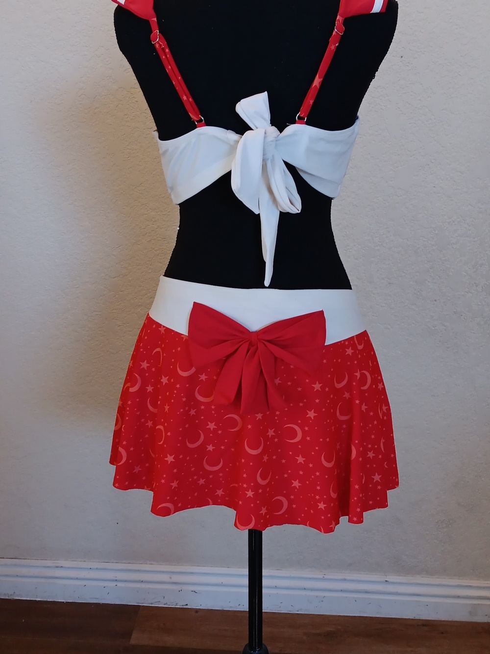 Sailor Moon Bikini Set Red With Purple Gem Plus Size Size 0 - Picture 5 of 12